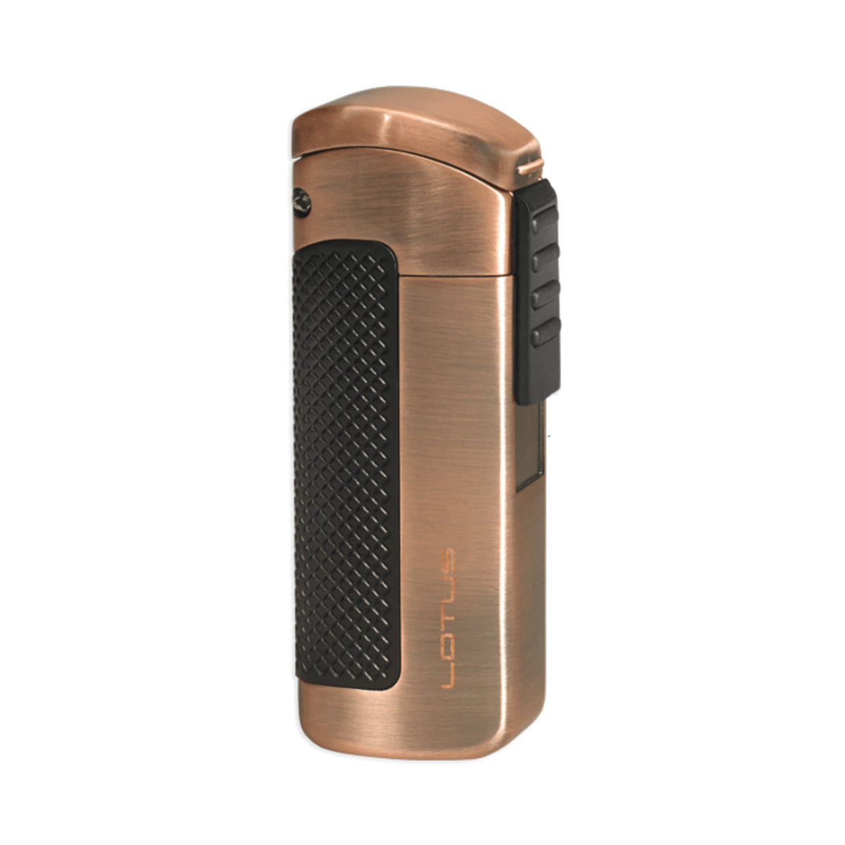 Lotus Lighter CEO L66 Triple Jet Lighter w/ Cigar Punch Lighter Lotus Brushed Copper  