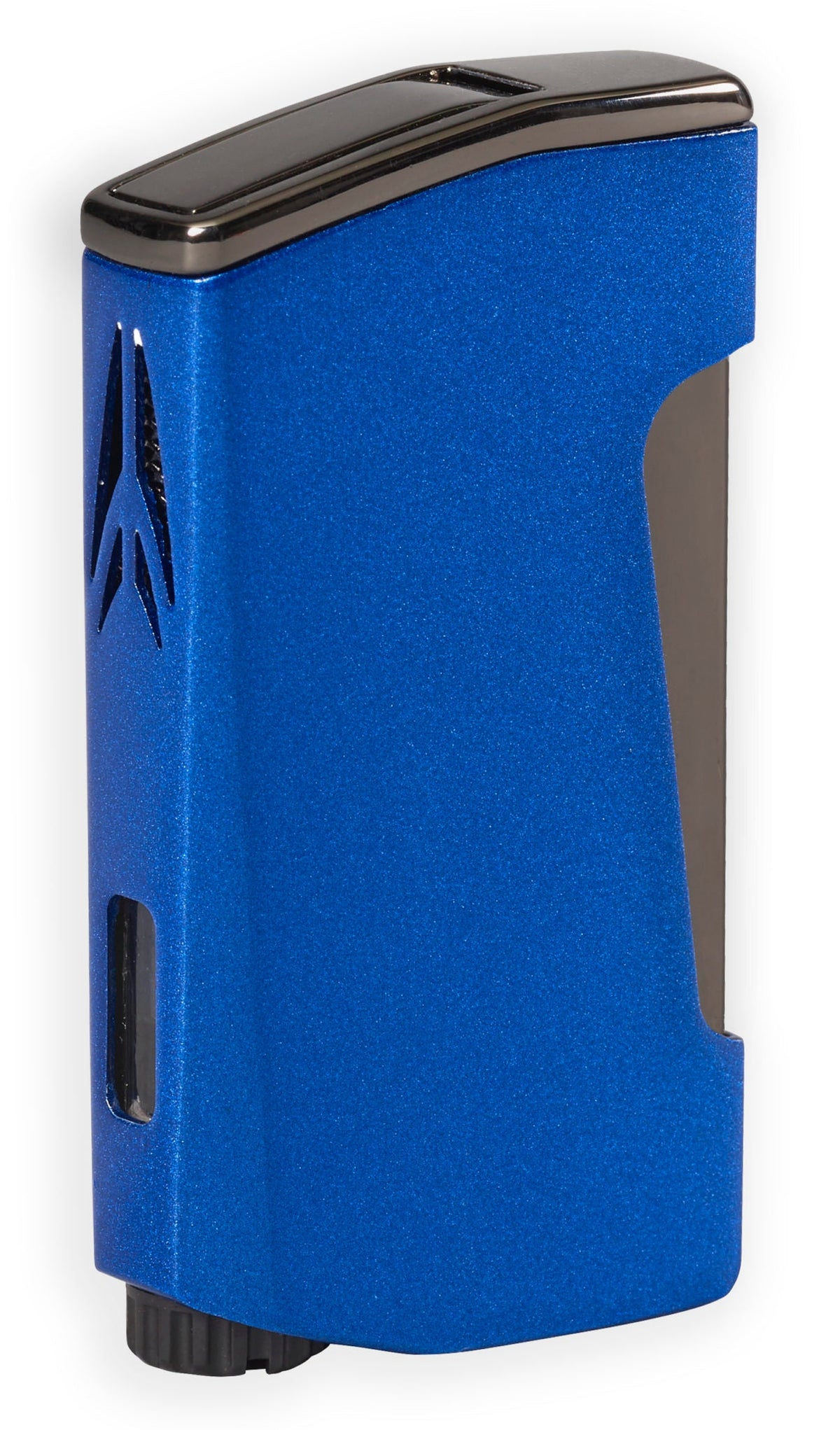 Lotus Chroma Dual Flame Lighter w/ Punch Lighter Lotus Glossy Blue & Gunmetal  