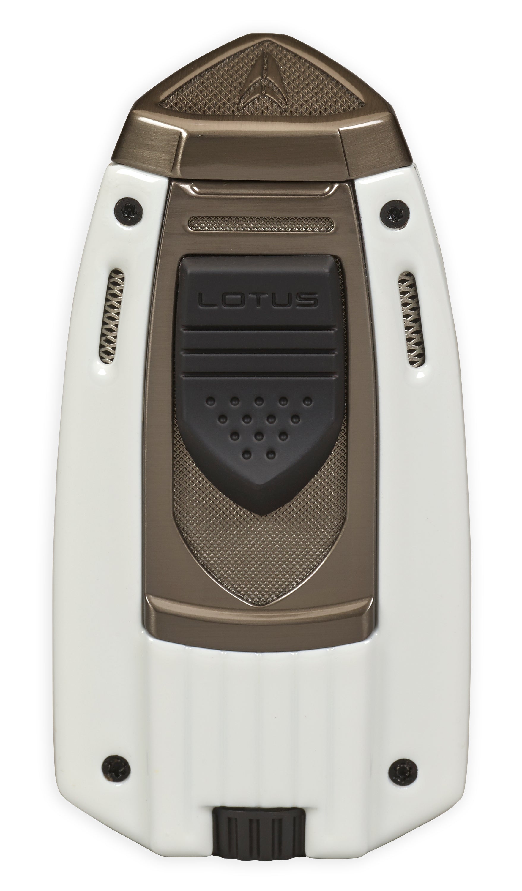 Lotus Mariner Twin Pinpoint Torch Lighter Lighter Lotus White & Gunmetal  
