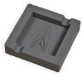 Lotus Armstrong Square Silicone 2-Cigar Ashtray Ash Grey