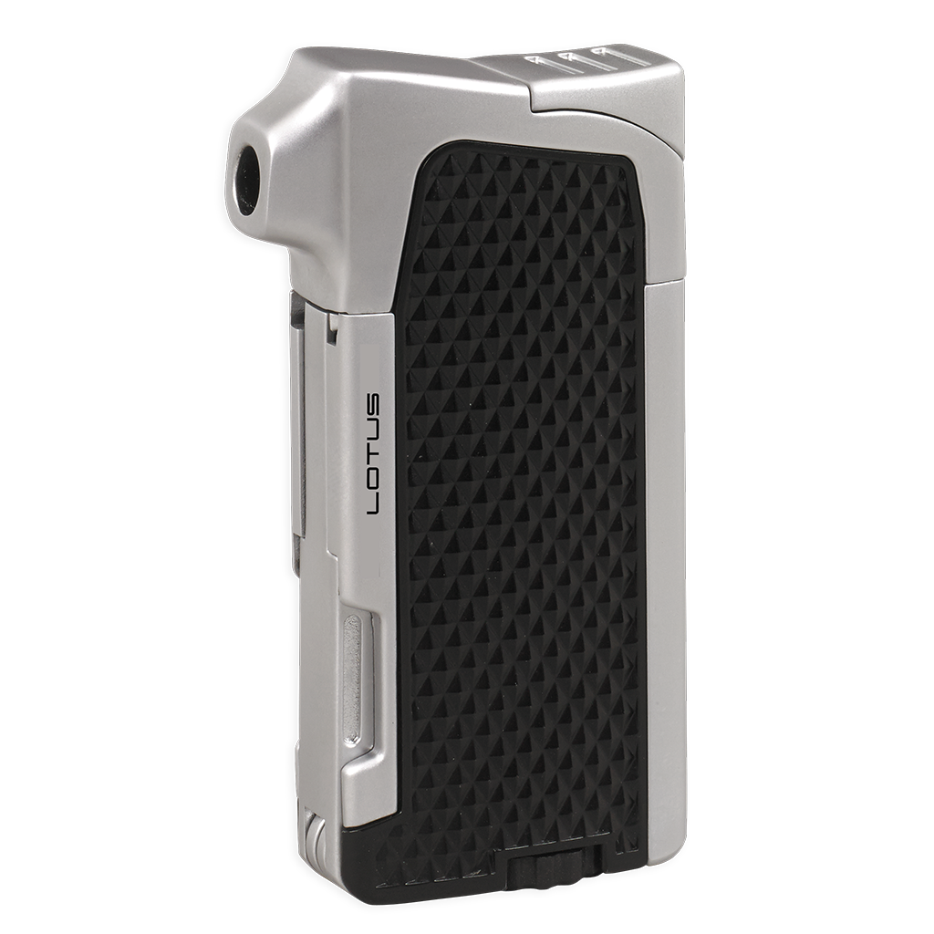 Lotus Condor Traditional Flame Pipe Lighter Lighter Lotus Black & Chrome  