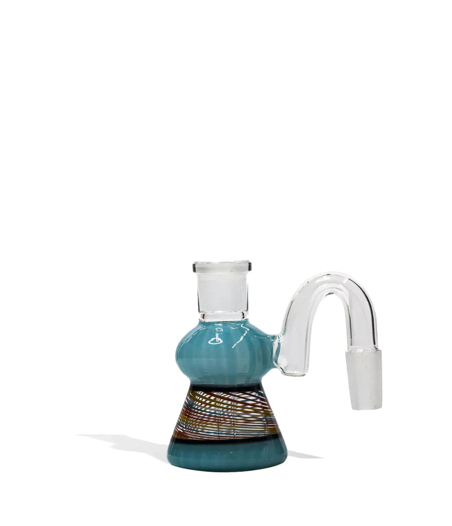 Multi Colored Glass Ash Catcher - 4 Inch Cannabis Accessories Lighter USA Blue  