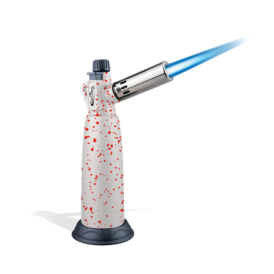 Vector Warhead Jet Torch Lighter Vector Wulf Mod White Red Splatter  
