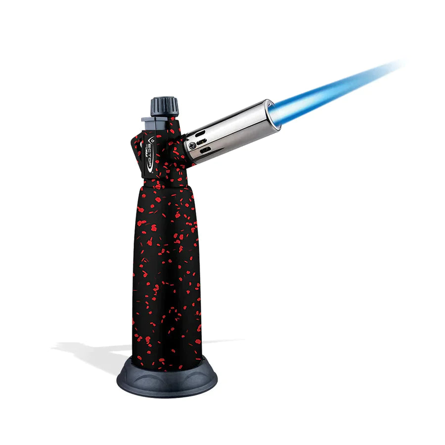Vector Warhead Jet Torch Lighter Vector Wulf Mod Black Red Splatter  