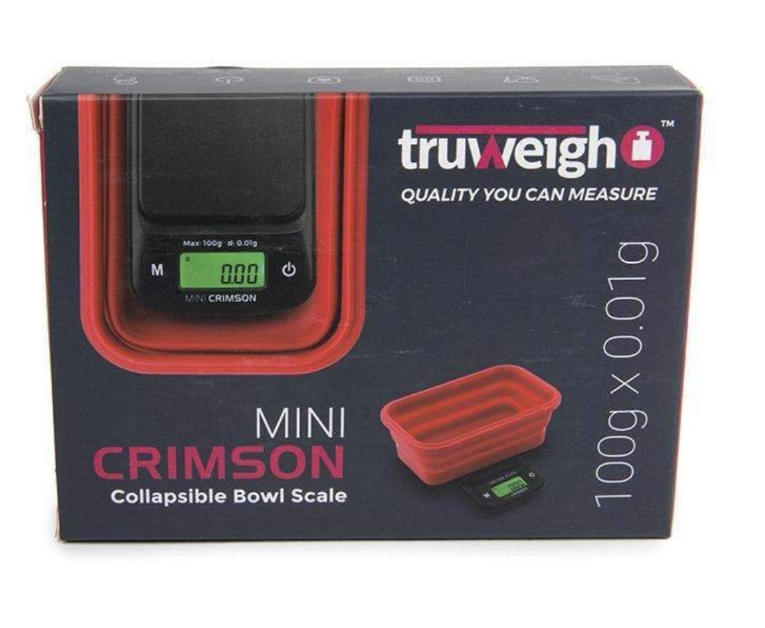 Truweigh Mini Crimson Collapsible Bowl Scale Cannabis Accessories Truweigh Red  