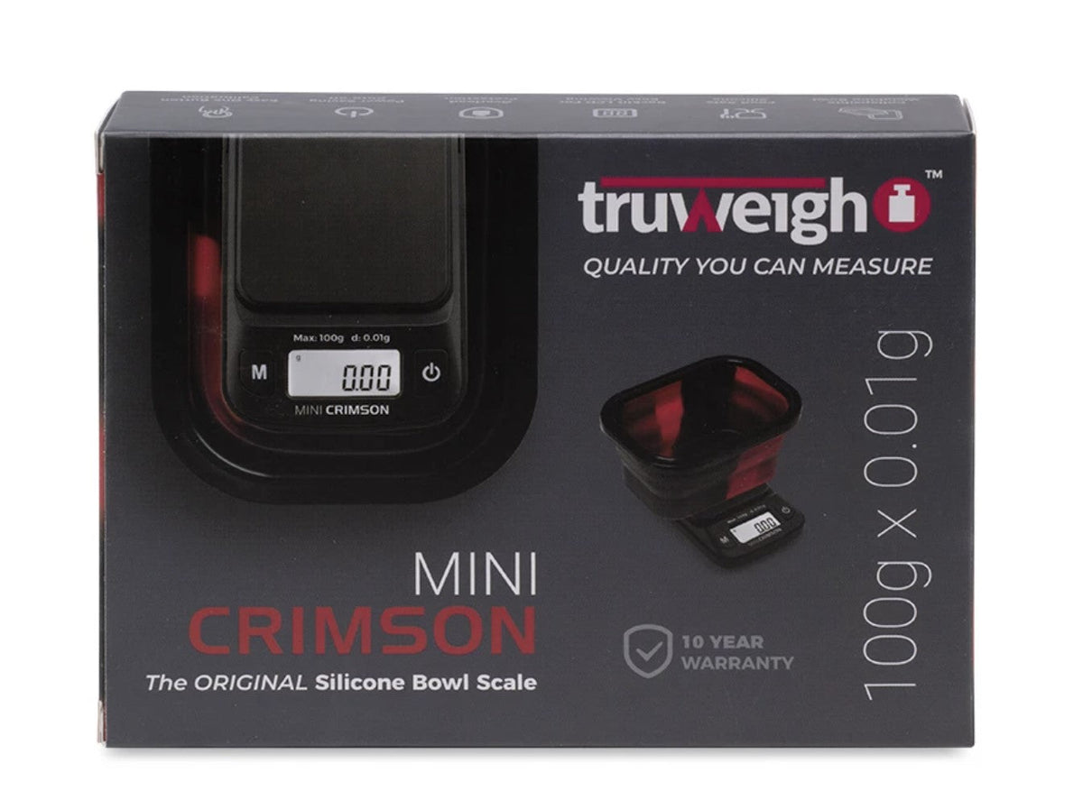 Truweigh Mini Crimson Collapsible Bowl Scale Cannabis Accessories Truweigh Red/ Black Tie-Dye  