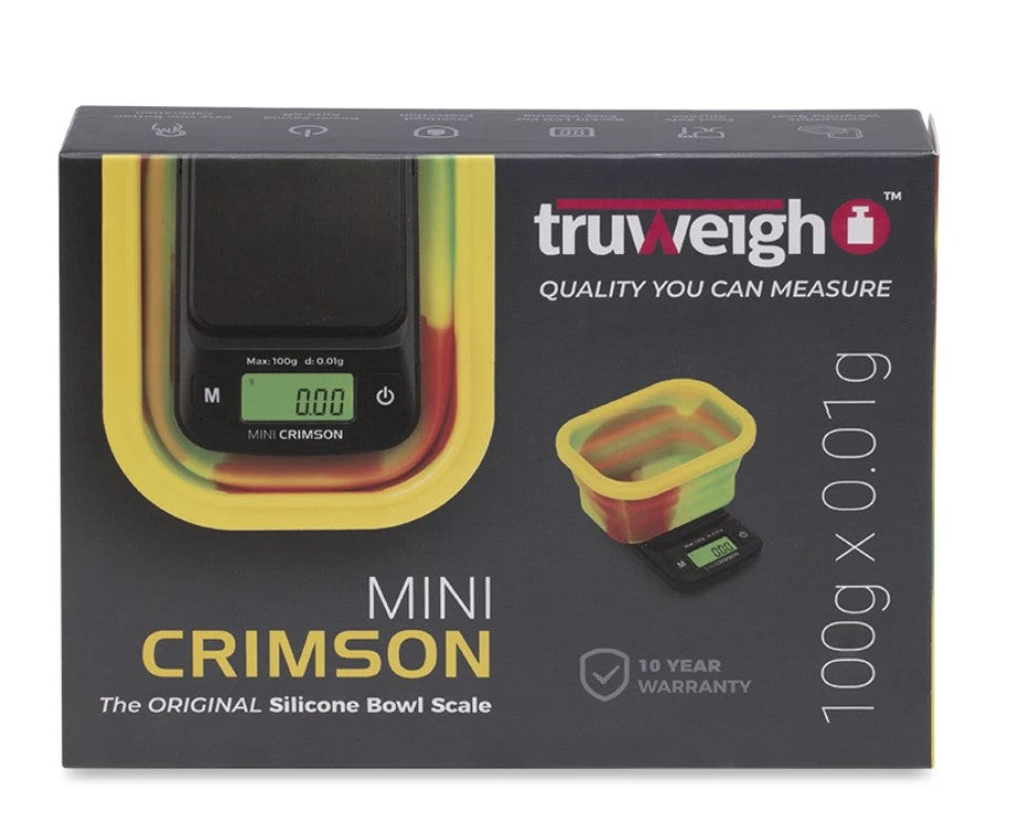 Truweigh Mini Crimson Collapsible Bowl Scale Cannabis Accessories Truweigh Rasta  