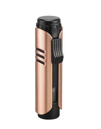 Vector Maxtech Single Flame Torch Lighter Lighter Vector Rose Gold Satin  