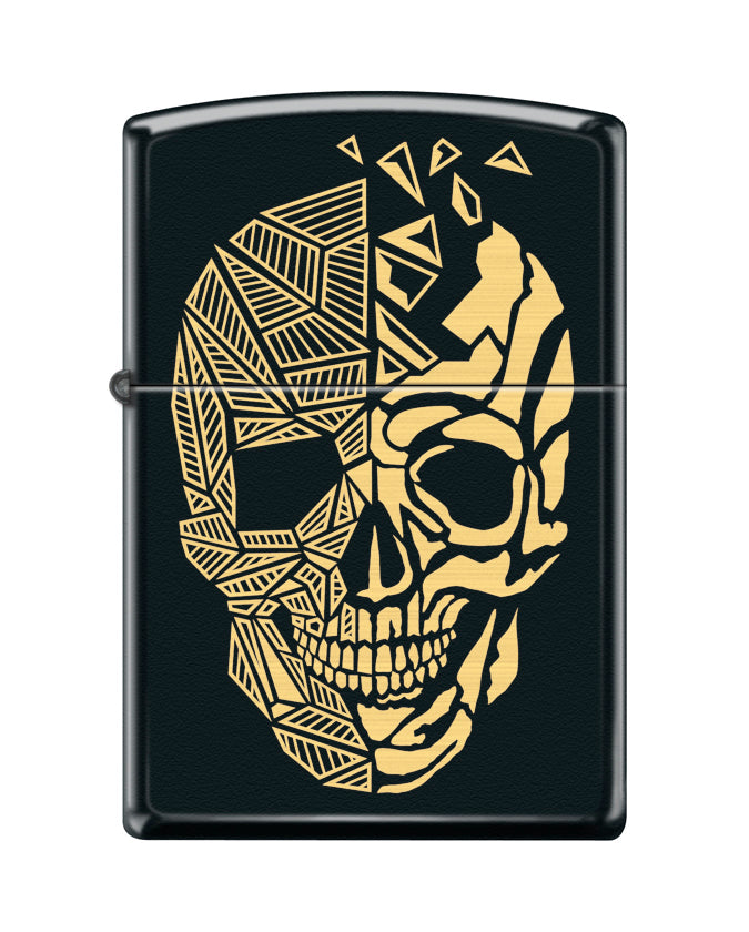 Zippo Lighter - Shattered Polygon Skull Zippo Zippo   