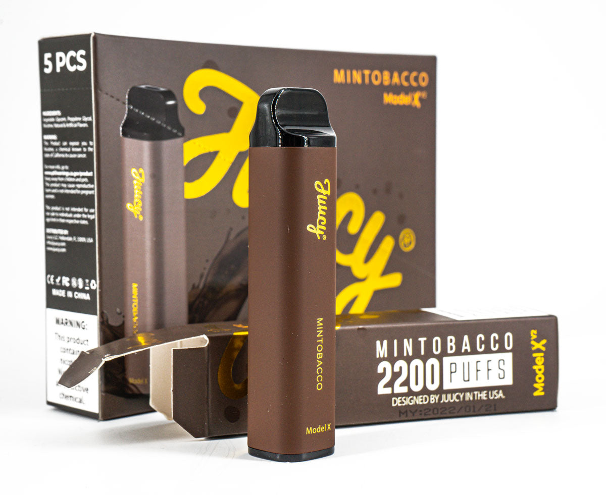 Juucy Model Xv2 Disposable Vape - 2200 Puffs Vape Juice Juucy Mintobacco  