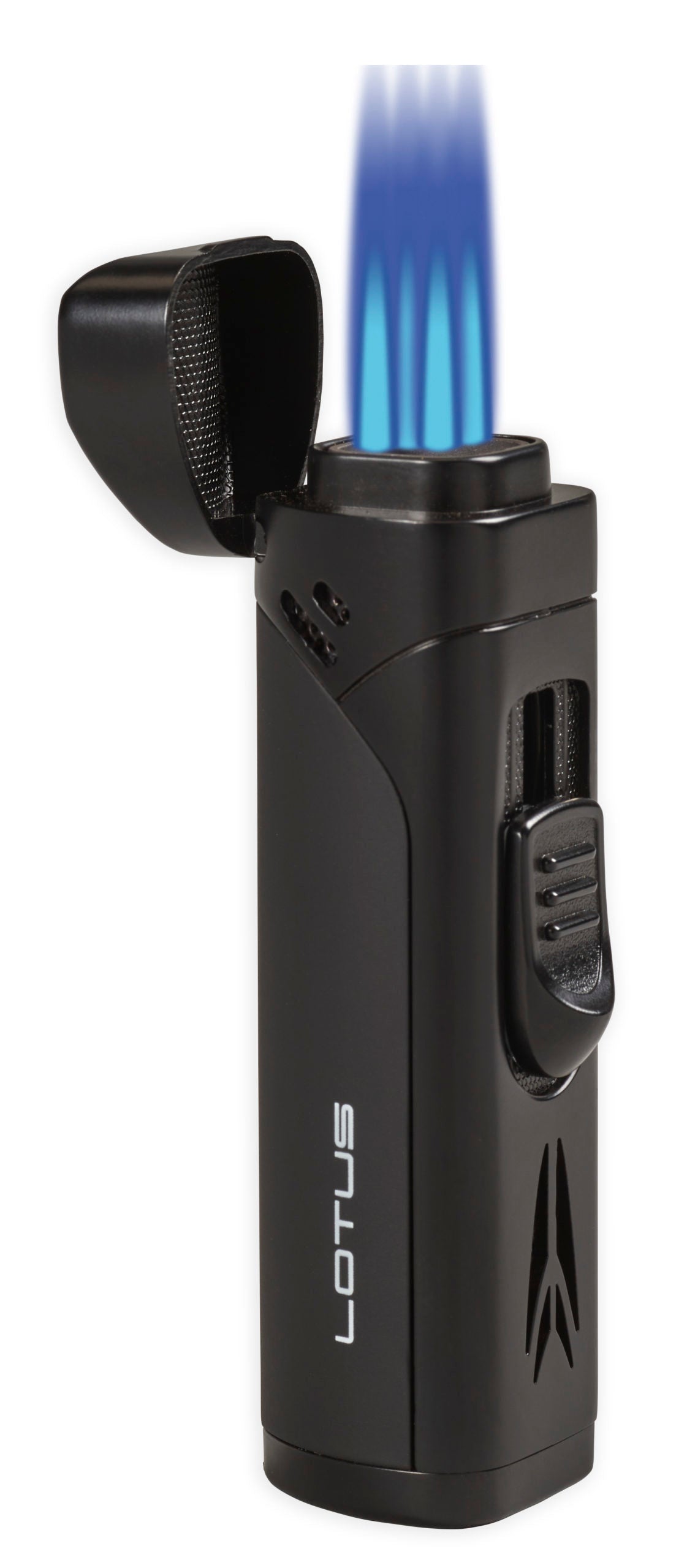 Lotus Monarch Quad Flame with Cigar Rest & Punch Lighter Lotus   