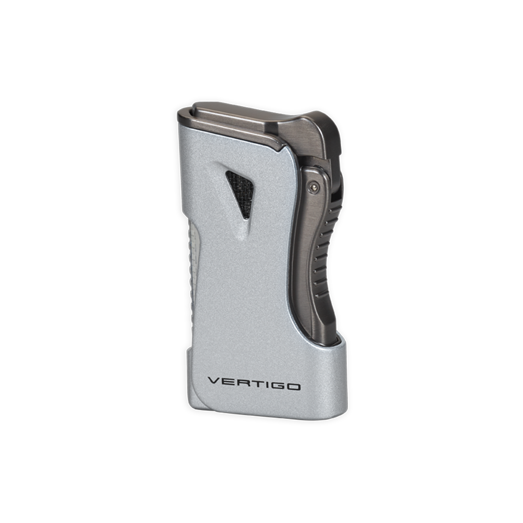 Vertigo Nitro Double Torch Lighter with Cigar Punch Lighter Vertigo Chrome  