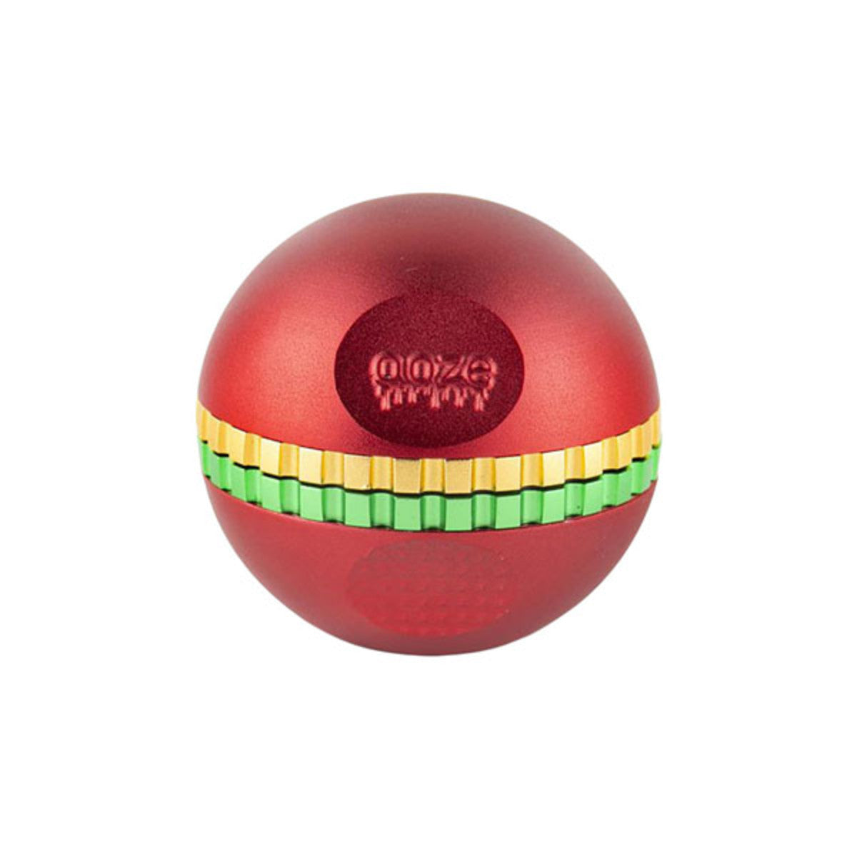 Ooze Saturn Globe Grinder - 4pc Cannabis Accessories Ooze Red  