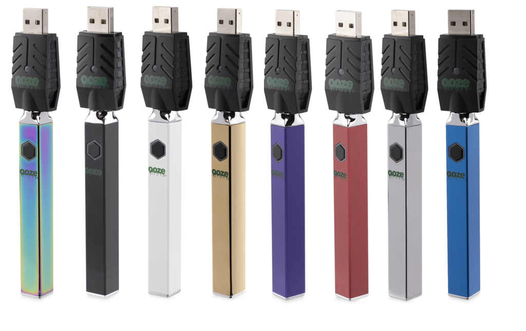 Ooze Quad 510 Thread 500 mAh Square Vape Pen Battery + USB Charger Vaporizers Ooze   