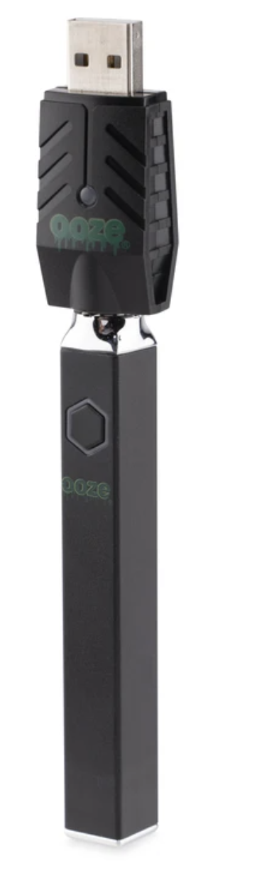 Ooze Quad 510 Thread 500 mAh Square Vape Pen Battery + USB Charger Vaporizers Ooze Panther Black  