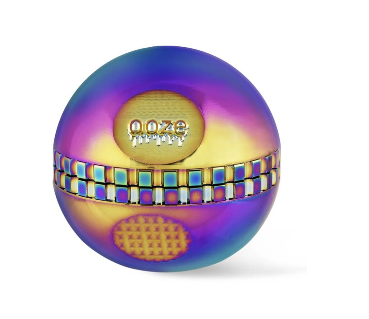 Ooze Saturn Globe Grinder - 4pc Cannabis Accessories Ooze Rainbow  