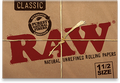 RAW Classic Natural Unrefined Rolling Papers - 1½ Cannabis Accessories Raw 6 Pack  