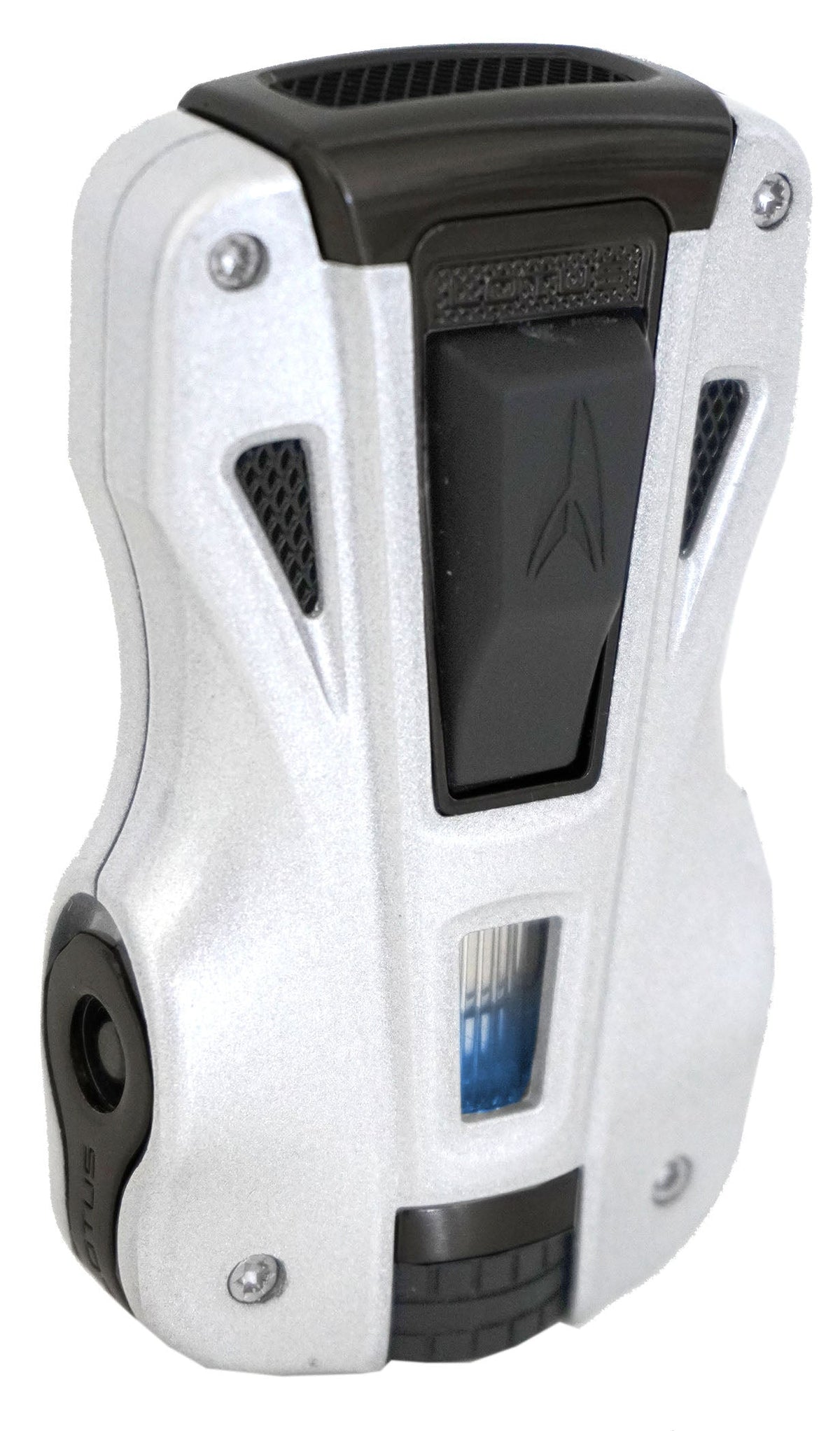 Lotus GT Twin Pinpoint Flame Lighter Lighter Lotus Silver & Black Matte  