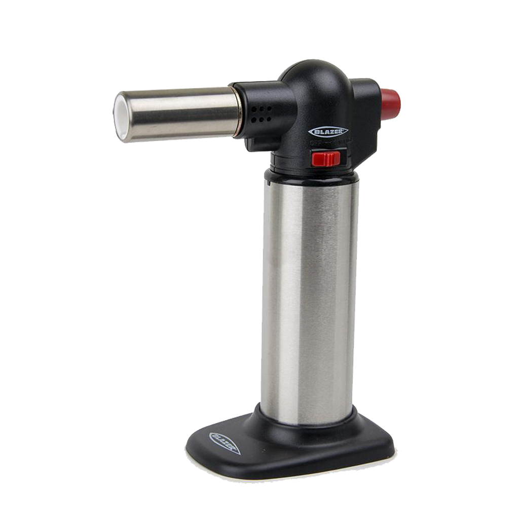Big Buddy Turbo Torch Table Lighter by Blazer Lighter Blazer Stainless Steel  