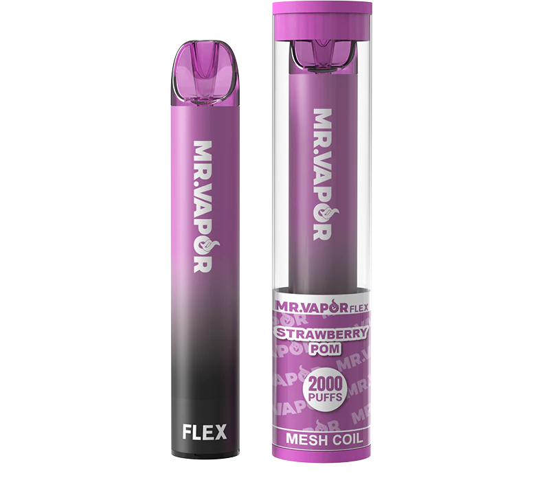 Mr. Vapor Flex - Disposable Vape Vape Juice Mr. Vapor Strawberry Pom  