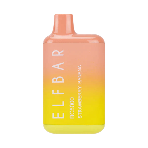 ELFBAR BC5000 - Disposable 13ml 5% Vape Juice ELFBAR Strawberry Banana  