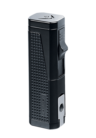 Vector Urbano Triple Flame Torch Lighter with Cigar Punch Lighter Vector Black Matte  