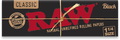 RAW Black Rolling Papers - 1¼ Cannabis Accessories Raw 6 Pack  