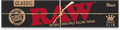 RAW Black Kingsize Slim Rolling Papers Cannabis Accessories Raw 6 Pack  