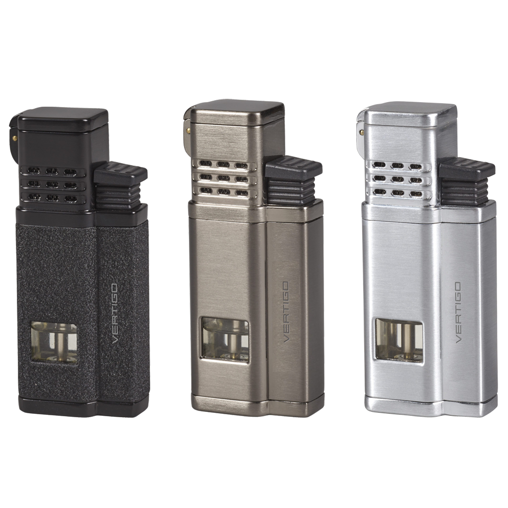 Vertigo Conquistador Quad Torch Lighter w/ Cigar Punch Lighter Vertigo   