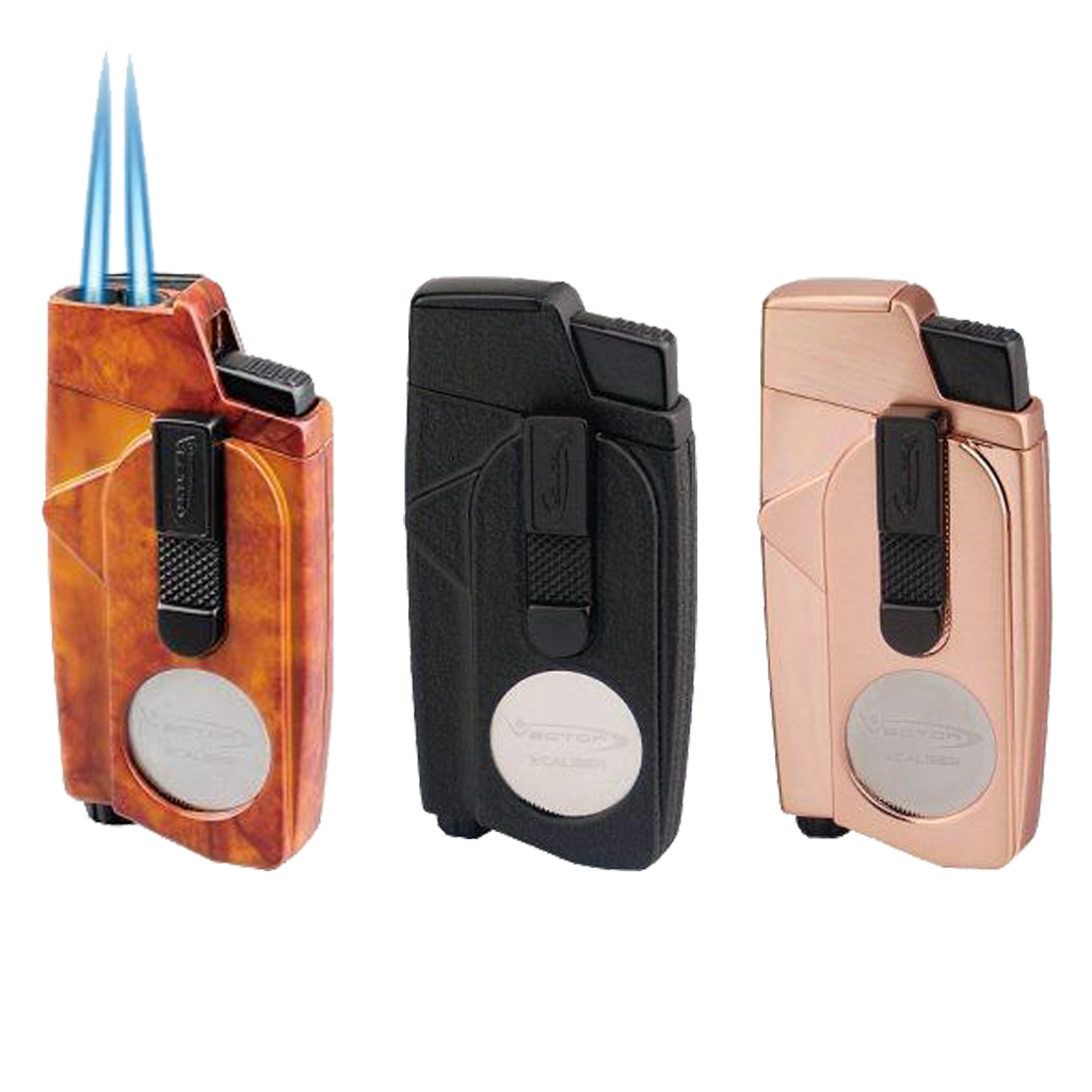 Vector Xcaliber Double Flame Lighter with Cutter Lighter Vector   