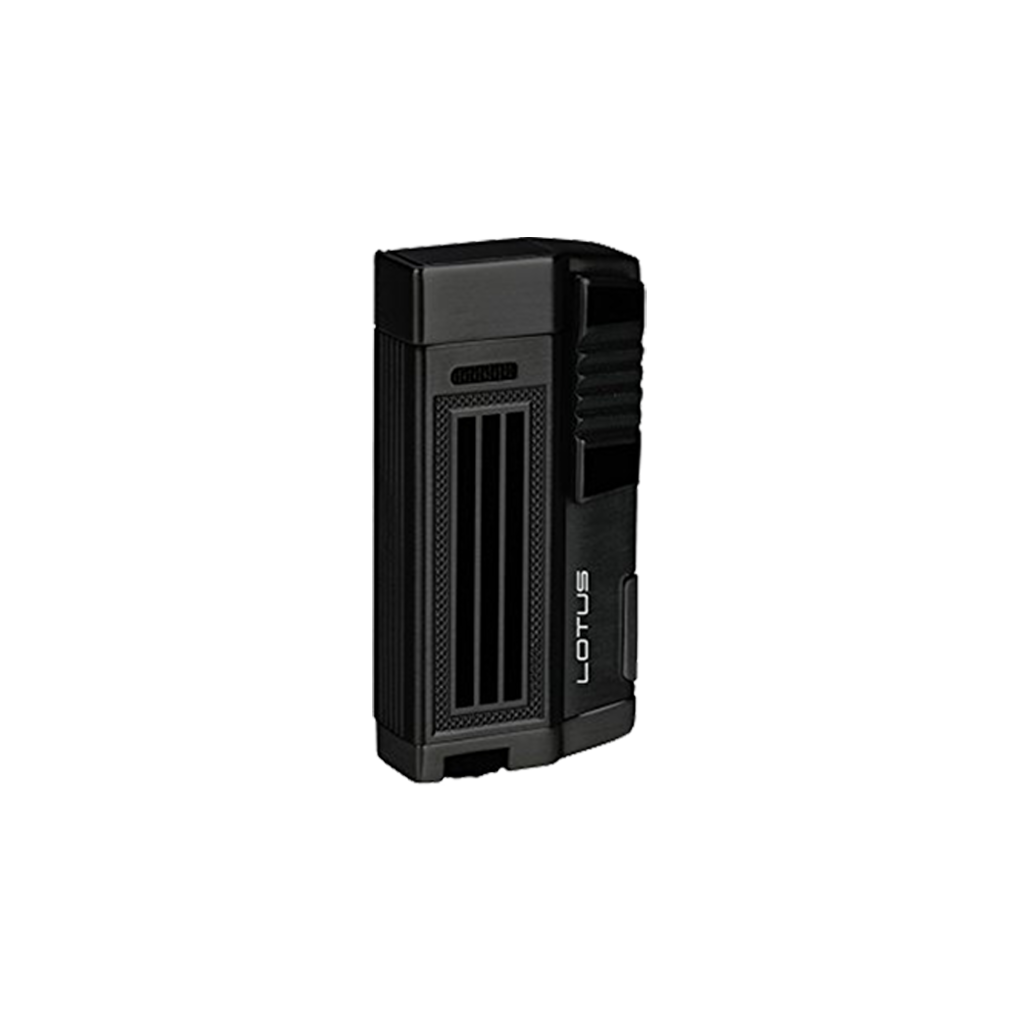Lotus 55 Droid Double Flame Torch Lighter and Punch Cutter Lighter Lotus Black  