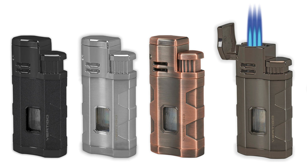 Vertigo Envoy Triple Torch Flame Lighter w/Cigar Punch Lighter Vertigo   