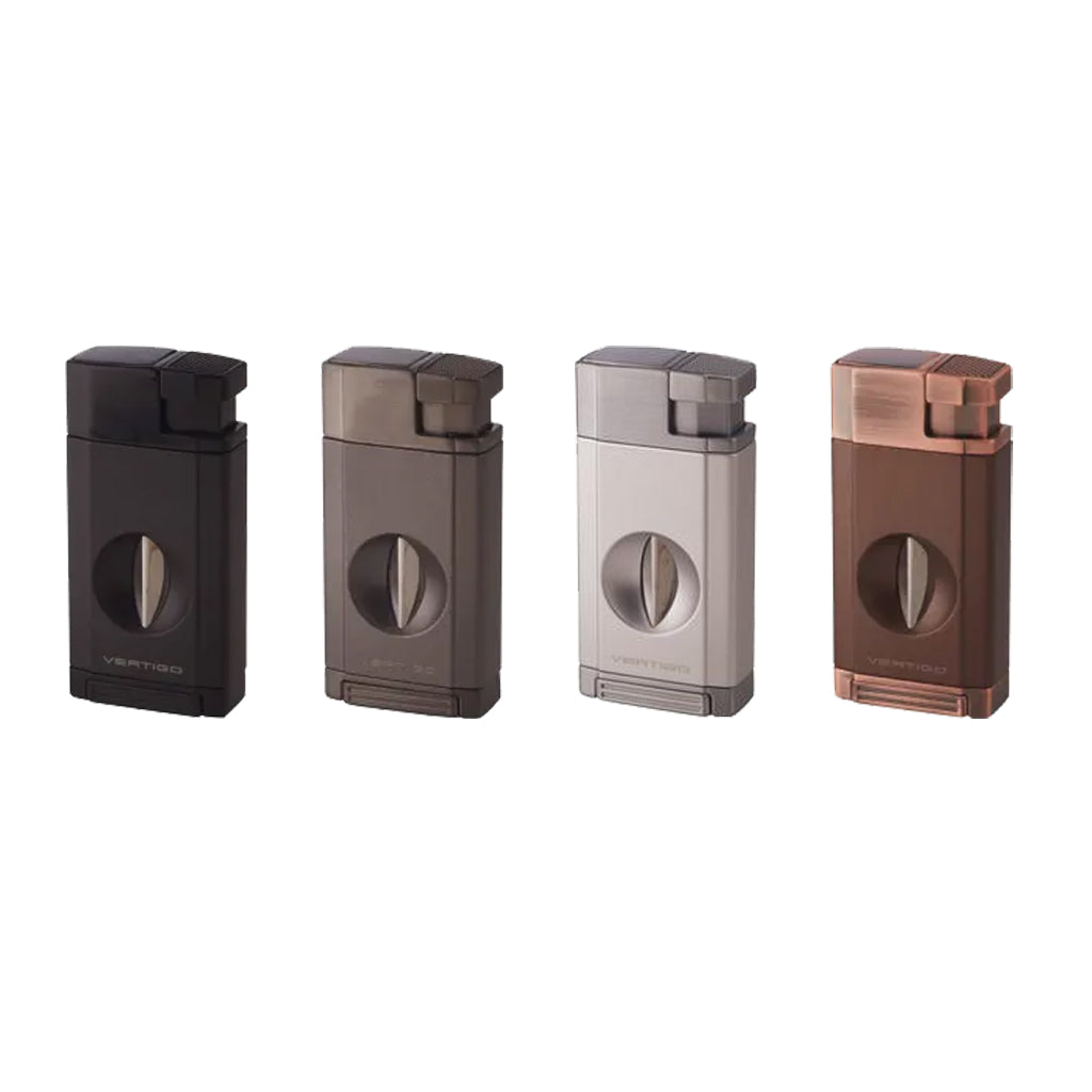 Vertigo Saber Double Flame Torch Lighter w/Fold Out V Cutter Lighter Vertigo   