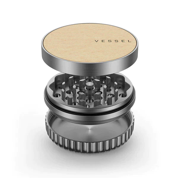 Vessel Mill - 3 Piece Aluminum Grinder Cannabis Accessories Vessel   