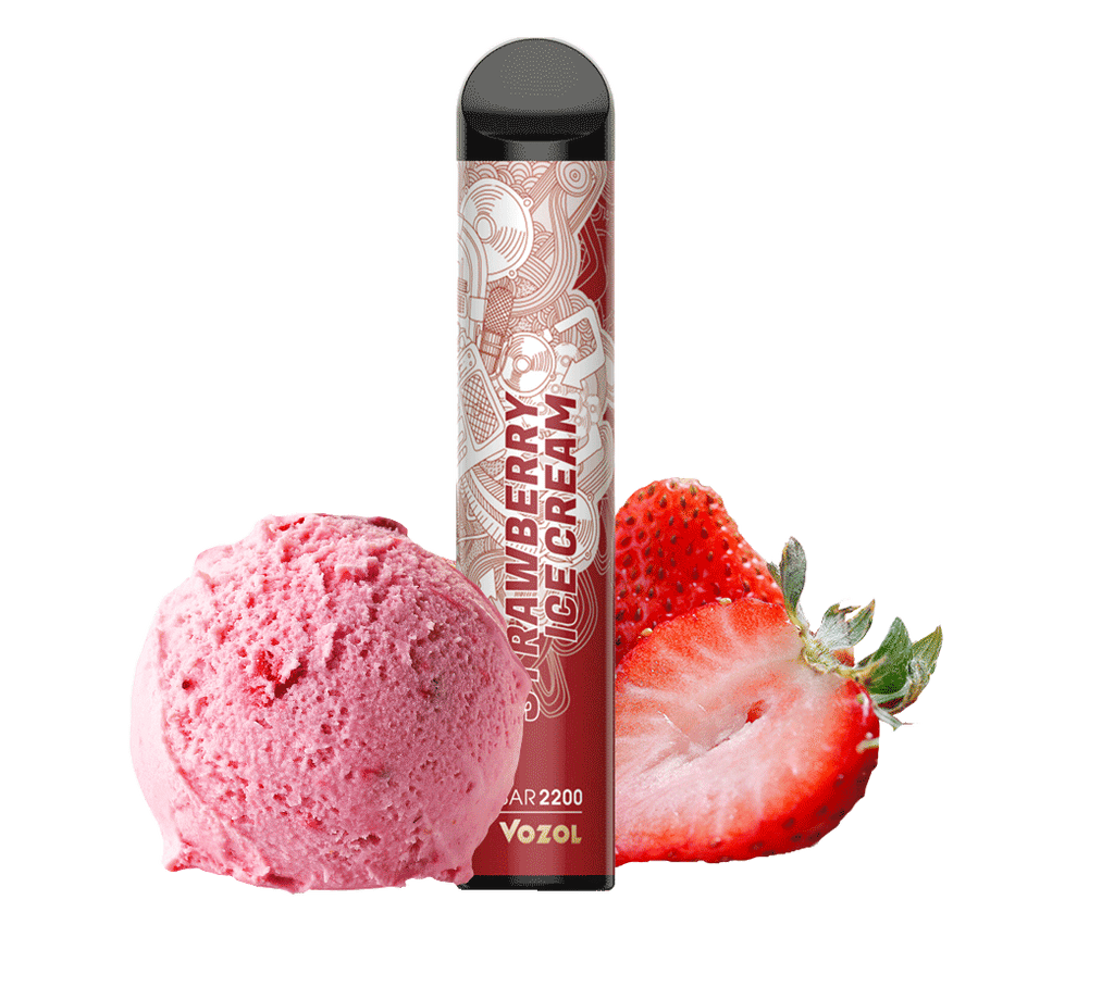 Vozol Bar 2200 - Disposable Vape Vape Juice Vozol Strawberry Ice Cream  