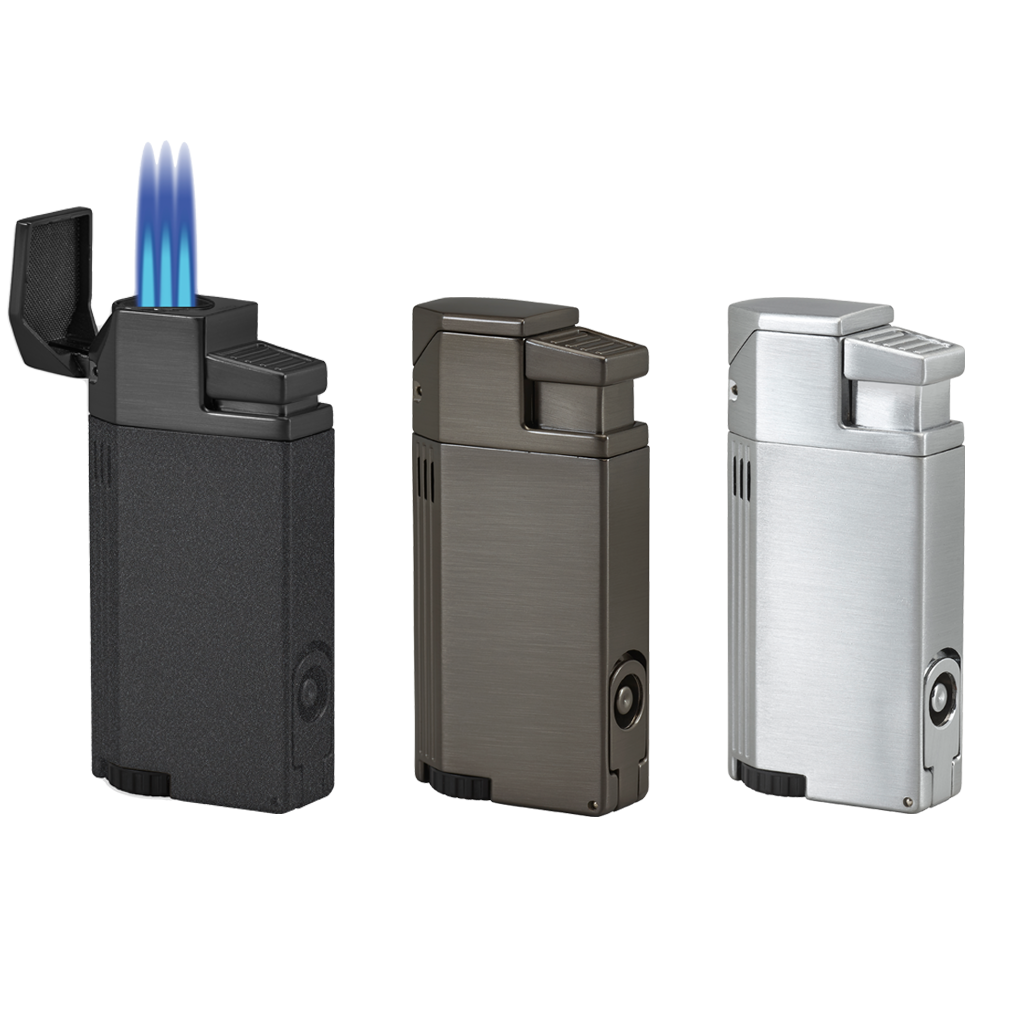 Vertigo Windsor Triple Torch Lighter w/ Cigar Punch Lighter Vertigo   
