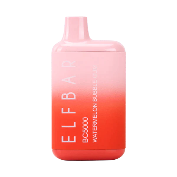 ELFBAR BC5000 - Disposable 13ml 5% Vape Juice ELFBAR Watermelon Bubble Gum  
