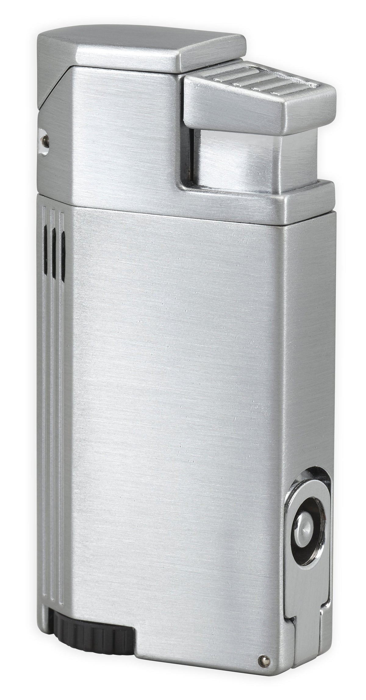 Vertigo Windsor Triple Torch Lighter w/ Cigar Punch Lighter Vertigo Chrome Satin  