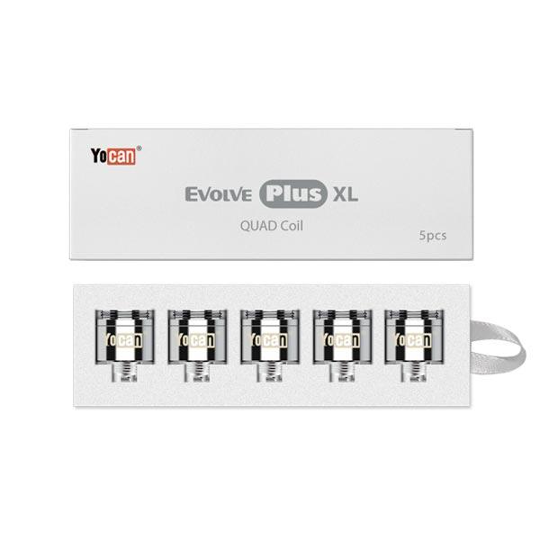 Yocan Evolve Plus XL Coils - 5PC/PK Vaporizers Yocan Quartz Quad Coil  
