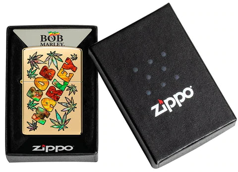 Zippo Lighter - Bob Marley Cannabis Zippo Zippo   