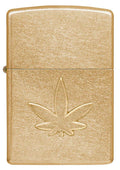 Zippo Lighter - Stamped Cannabis Zippo Zippo   
