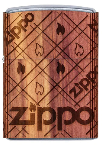 Zippo Lighter - Woodchuck Zippo Cedar Wrap Zippo Zippo   