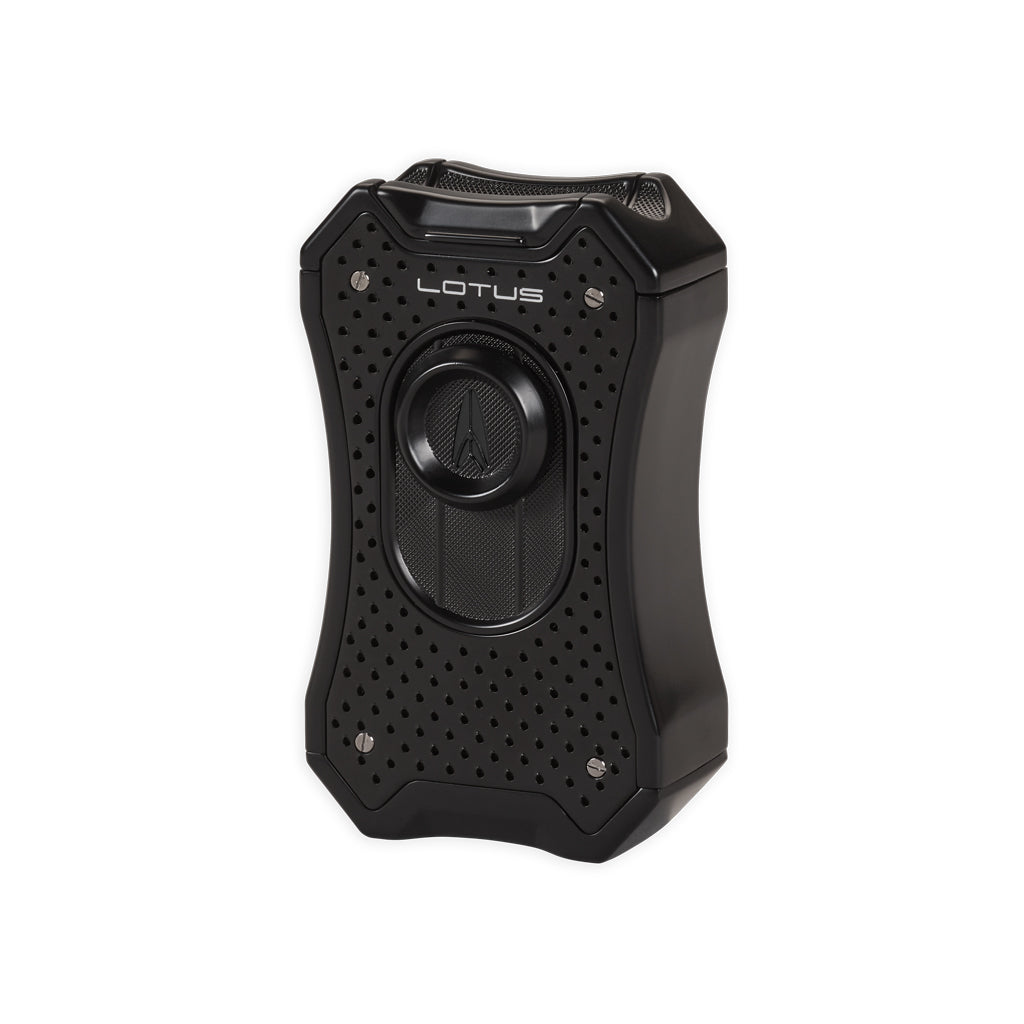 Lotus Emperor Quad Flame Table Top Lighter Lighter Lotus Black  