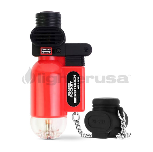 "The Torch" Pocket Blazer Lighter By Blazer Lighter Blazer Red  