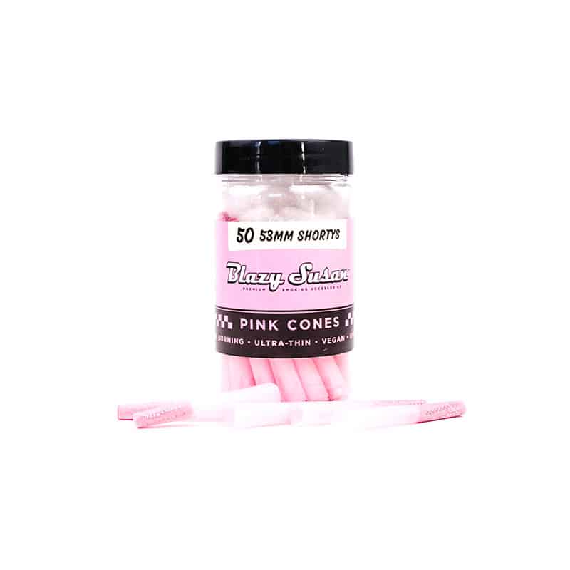 Blazy Susan Shorty Pink Pre Rolled Cones - 50 Count Cannabis Accessories Blazy Susan   