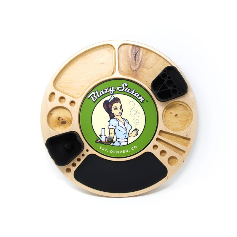 Blazy Susan Spinning Rolling Tray - Birch Cannabis Accessories Blazy Susan   