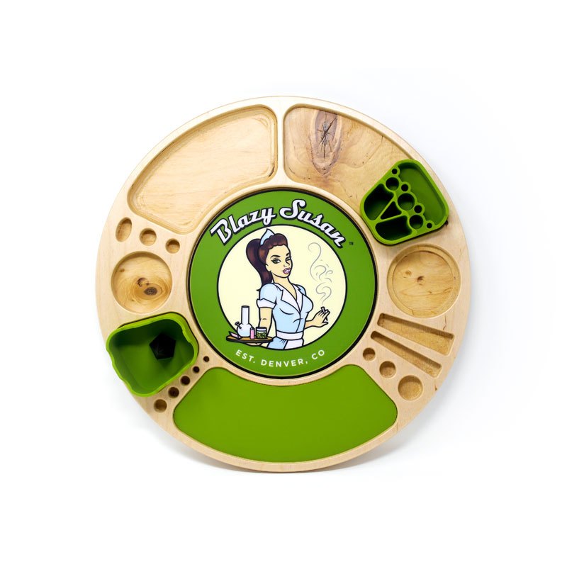 Blazy Susan Spinning Rolling Tray - Birch Cannabis Accessories Blazy Susan   