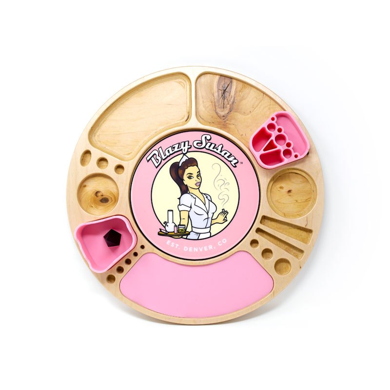 Blazy Susan Spinning Rolling Tray - Birch Cannabis Accessories Blazy Susan   