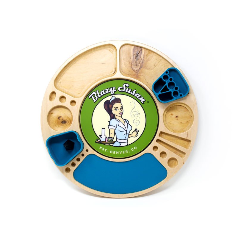 Blazy Susan Spinning Rolling Tray - Birch Cannabis Accessories Blazy Susan   