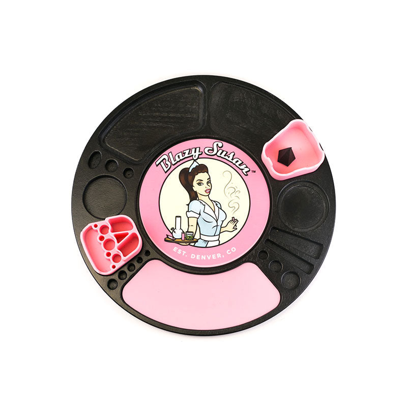 Blazy Susan Spinning Rolling Tray - Black Cannabis Accessories Blazy Susan   